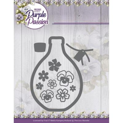 Find It Trading Precious Marieke Purple Passion Dies - Vase With Pansies