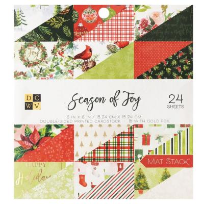 DCWV Season Of Joy Designpapiere - Paper Pad