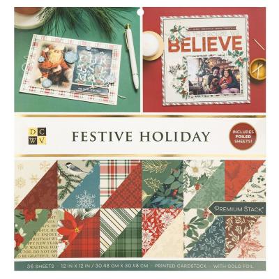 DCWV Festive Holiday Designpapiere - Paper Pad