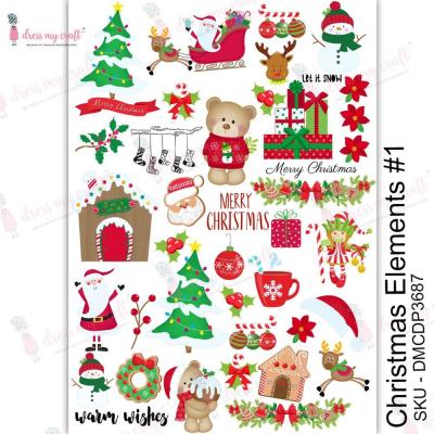 Dress My Craft Transferpapier - Christmas Elements I