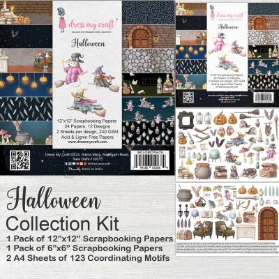 Dress My Craft Halloween Designpapiere - Collection Kit