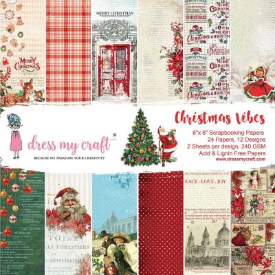 Dress My Crafts Christmas Vibes Designpapiere - Paper Pad