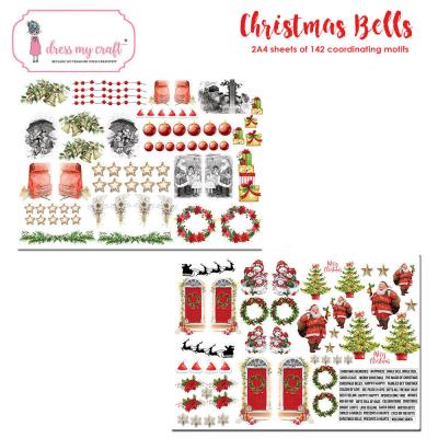 Dress My Crafts Christmas Bells Ausschneidebogen - Image Sheet