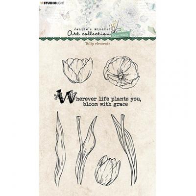StudioLight Jenine's Mindfull Art Essentials Nr.338 Clear Stamps - Tulip Elements