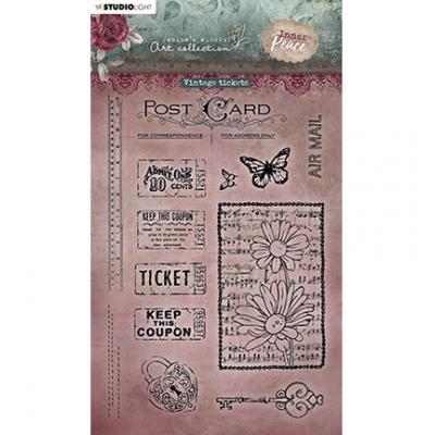 StudioLight Jenines Mindfull Art Collection Inner Peace Nr. 277 Clear Stamps - Vintage Tickets