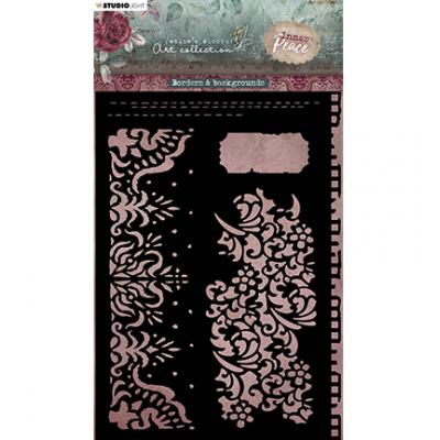 StudioLight Jenines Mindfull Art Collection Inner Peace Nr. 130 Stencil - Borders & Backgrounds