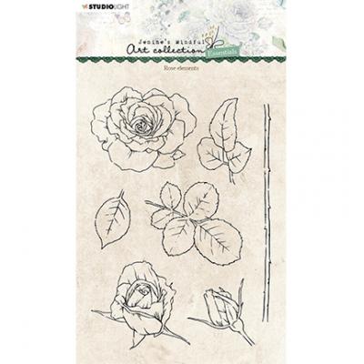 StudioLight Jenine's Mindfull Art Essentials Nr.138 Clear Stamps - Rose Elements
