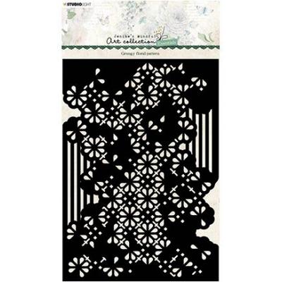 StudioLight Jenine's Mindfull Art Essentials Nr.78 Schablone - Grungy Floral