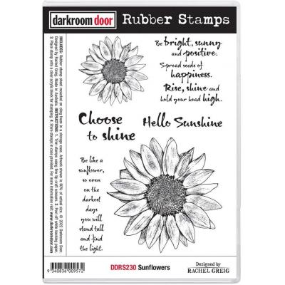 Darkroom Door Cling Stamp - Sunflowers
