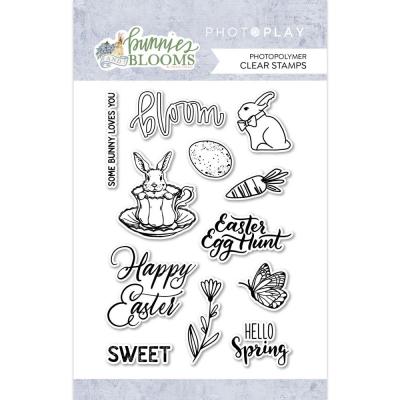 PhotoPlay Paper Bunnies & Blooms Clear Stamps - Bunnies & Blooms