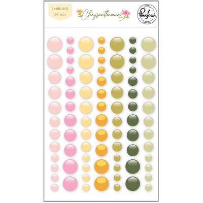 Pinkfresh Studio Chrysanthemum Sticker - Enamel Dot