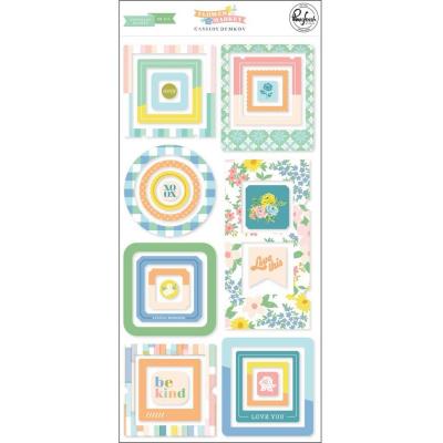 PinkFresh Studio Flower Market Sticker - Chipboard Frames