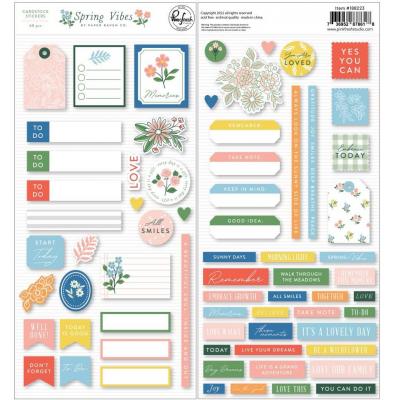Pinkfresh Studio Spring Vibes Sticker - Cardstock Stickers