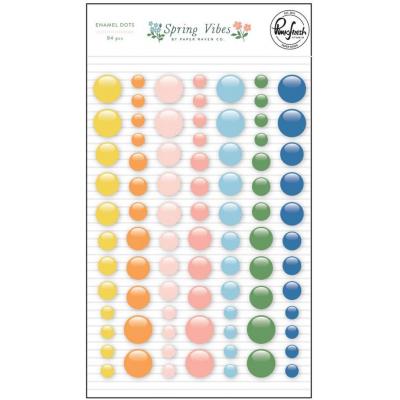 Pinkfresh Studio Spring Vibes Embellishments - Enamel Dot