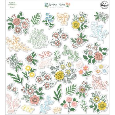 Pinkfresh Studio Spring Vibes Die Cuts - Floral Cardstock