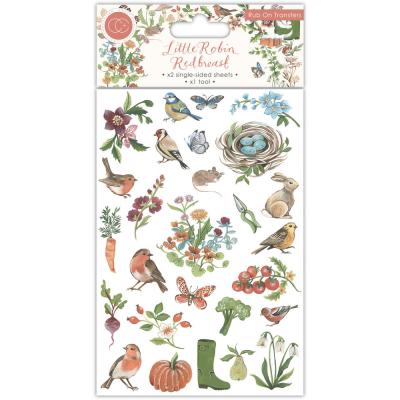 Craft Consortium Little Robin Redbreast Sticker - Rub-Ons