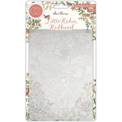 Craft Consortium Little Robin Redbreast 3D Embossing Folder - Little Robin Redbreast