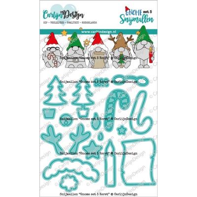 CarlijnDesign Stanzschablonen - Gnome Set 3 Christmas