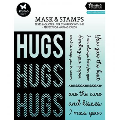 StudioLight Essentials Nr.04 Stamps And Mask - Hugs Sentiments