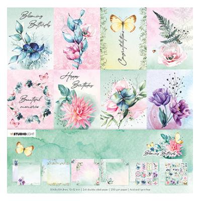 StudioLight Blooming Butterfly Designpapiere - Scrap Set