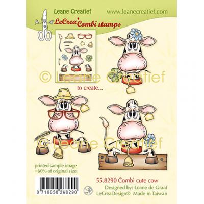 Leane Creatief Clear Stamps - Süße Kühe