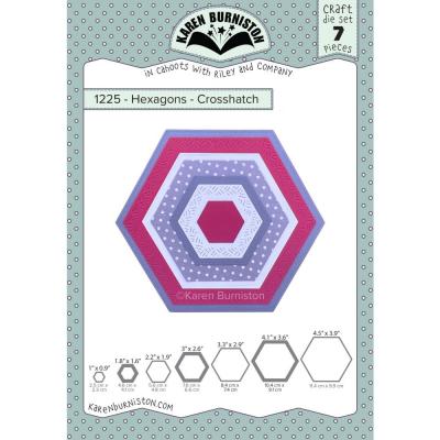 Karen Burniston Dies - Hexagons - Crosshatch