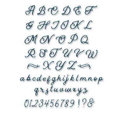 Sizzix Thinlits Jennifer Ogborn Die Set - Scripted Alphabet