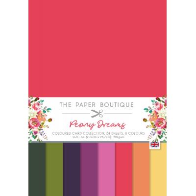 The Paper Boutique Poeny Dreams Cardstock - Coloured Card Collection