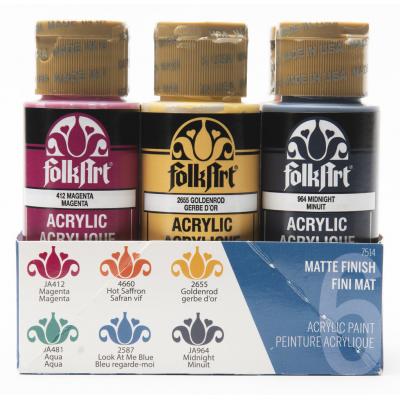 FolkArt Acrylfarben - Acrylic Matte Paint Set