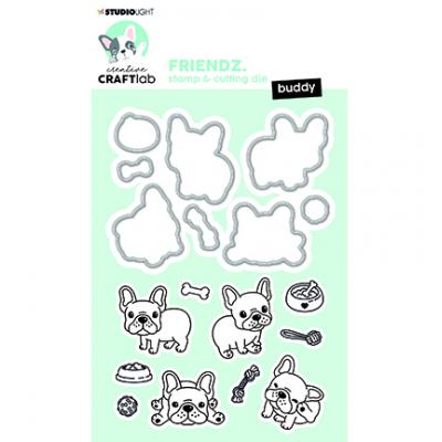 StudioLight Creative CraftLab Friendz Nr.54 Clear Stamps und Dies - Buddy Mini