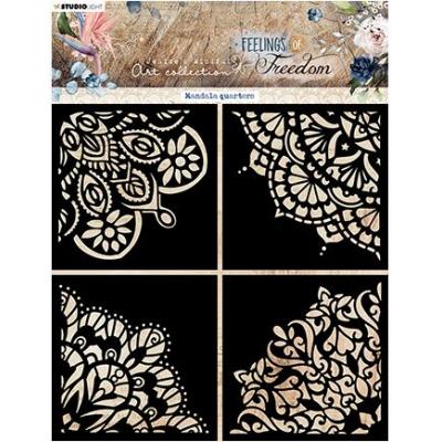 StudioLight Feelings Of Freedom Nr.192 Schablone - Mandala Quarters
