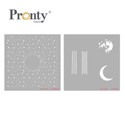 Pronty Stencil - Layered Moon