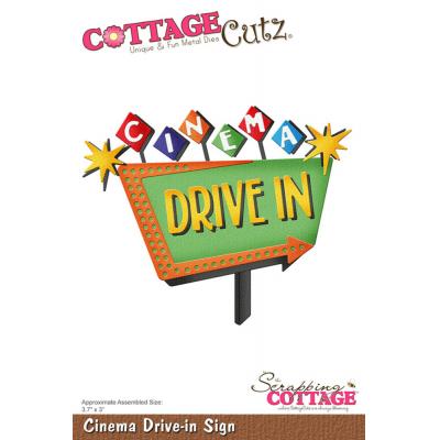 CottageCutz Dies - Cinema Drive-in Sign