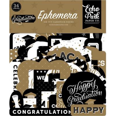 Echo Park Graduation Die Cuts - Ephemera