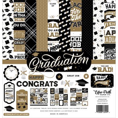 Echo Park Graduation Designpapiere - Collection Kit