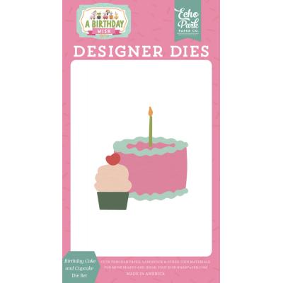 Echo Park A Birthday Wish Girl Die Set - Birthday Cake And Cupcake