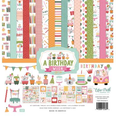 Echo Park A Birthday Wish Girl Designpapiere - Collection Kit