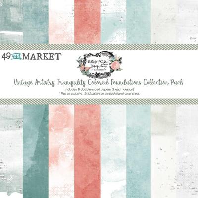 49 and Market Vintage Artistry Tranquility Cardstock - Collection Pack Foundations