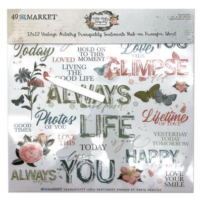 49 And Marke Vintage Artistry Tranquility Sticker - Sentiments