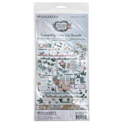 49 And Marke Vintage Artistry Tranquility Die Cuts - Elements