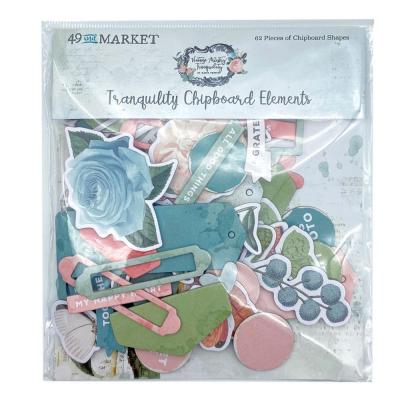49 And Marke Vintage Artistry Tranquility Die Cuts - Chipboard Set