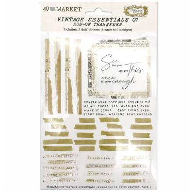 49 And Market Vintage Essentials Sticker - Rub-Ons