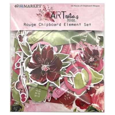 49 And Market ARToptions Rouge Die Cuts - Chipboard Set
