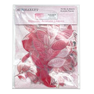 49 And Marke Color Swatch: Blossom Die Cuts - Acetate Leaves