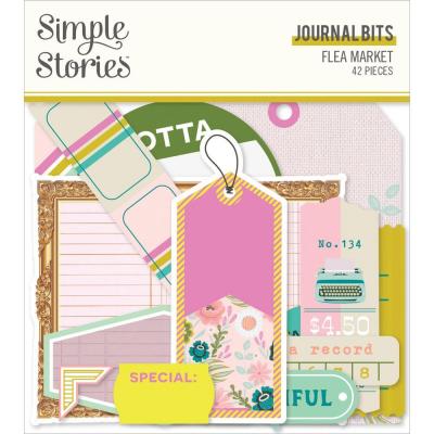 Simple Stories Flea Market Die Cuts - Bits & Pieces Journal