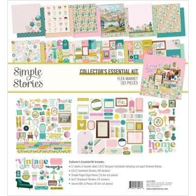 Simple Stories Flea Market Designpapiere - Collector's Essential Kit