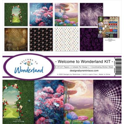 Reminisce Welcome To Wonderland Designpapiere - Collection Kit