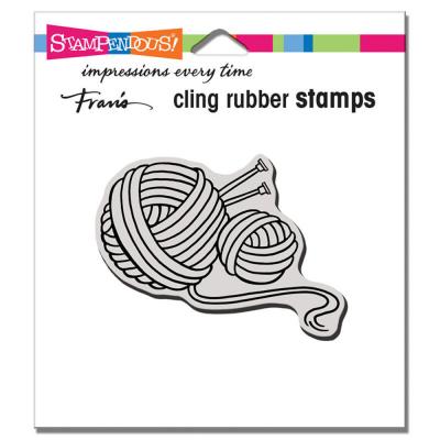 Stampendous Cling Stamp - Yarn Balls