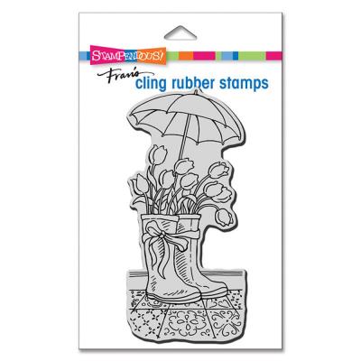 Stampendous Cling Stamp - Tulip Wellies Mini