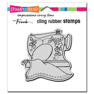 Stampendous Cling Stamp - Sew Pretty